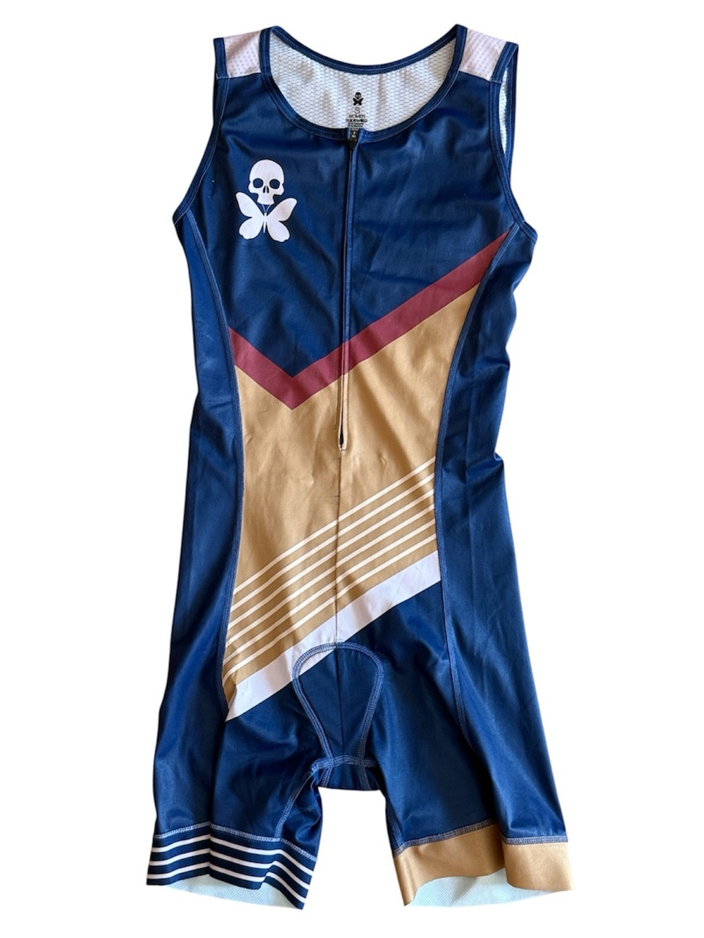 BETTY DESIGNS HIGH PERFORMANCE WOMENS TOMBOY SLEEVELESS TRI SUIT KIT STYLISH SM